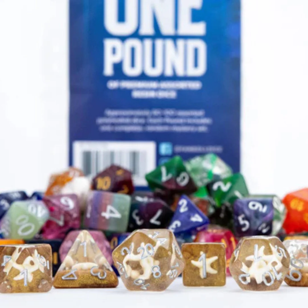 One Pound of Resin Polyhedral Dice - Image 4