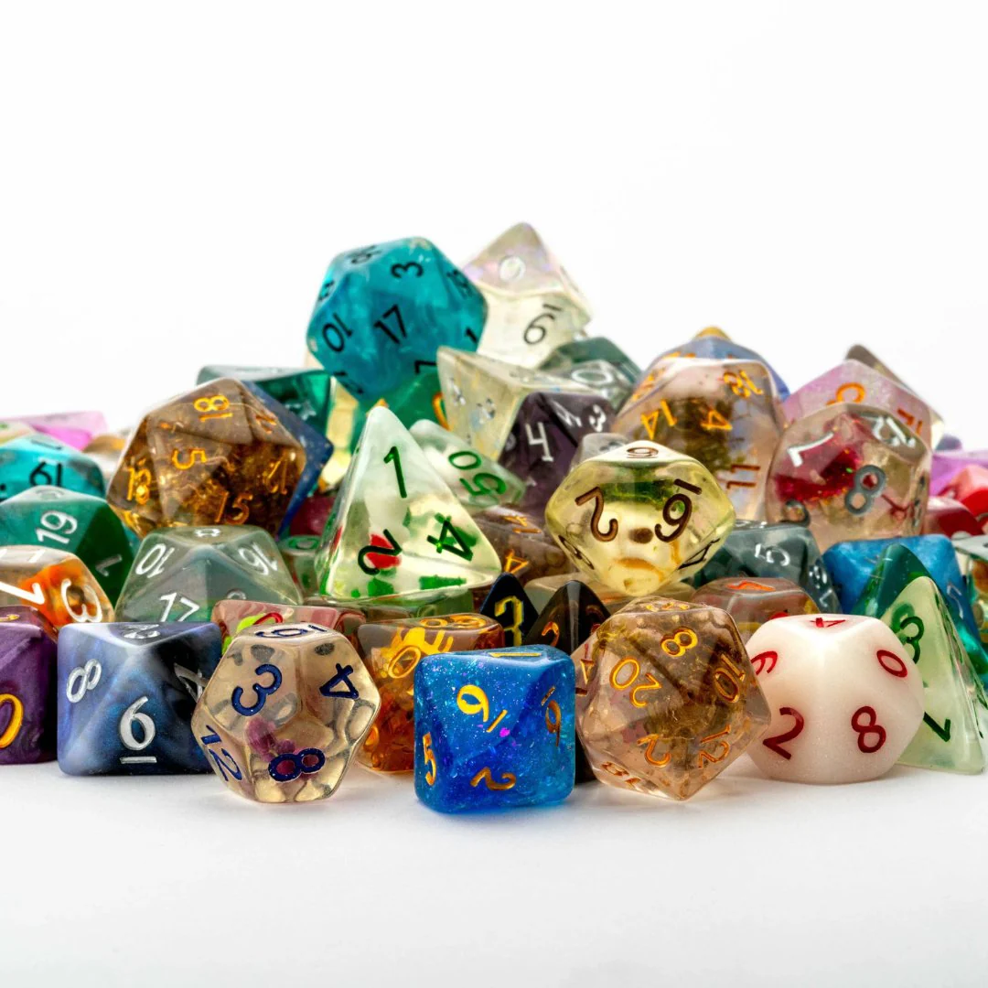 One Pound of Resin Polyhedral Dice - Image 5