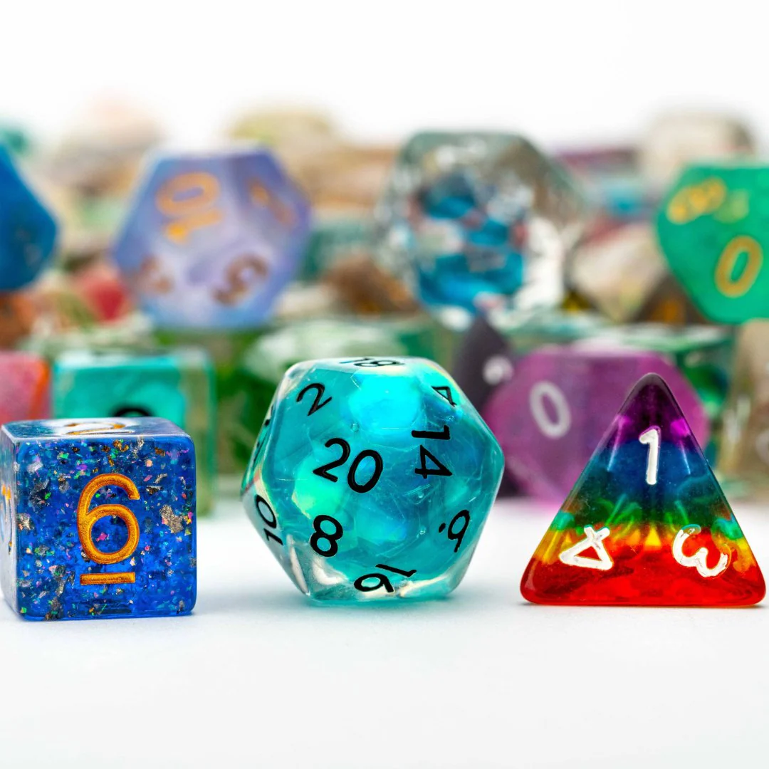 One Pound of Resin Polyhedral Dice - Image 6