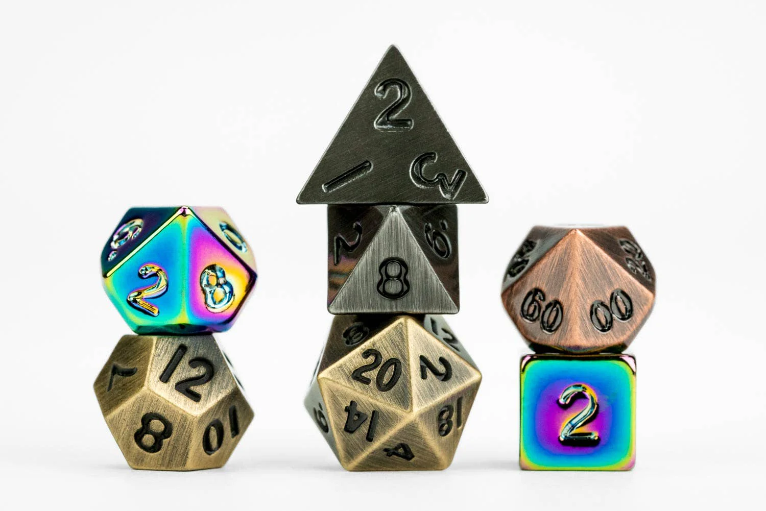 Mystery Misfit Mini Metal Polyhedral Dice Set - Image 6