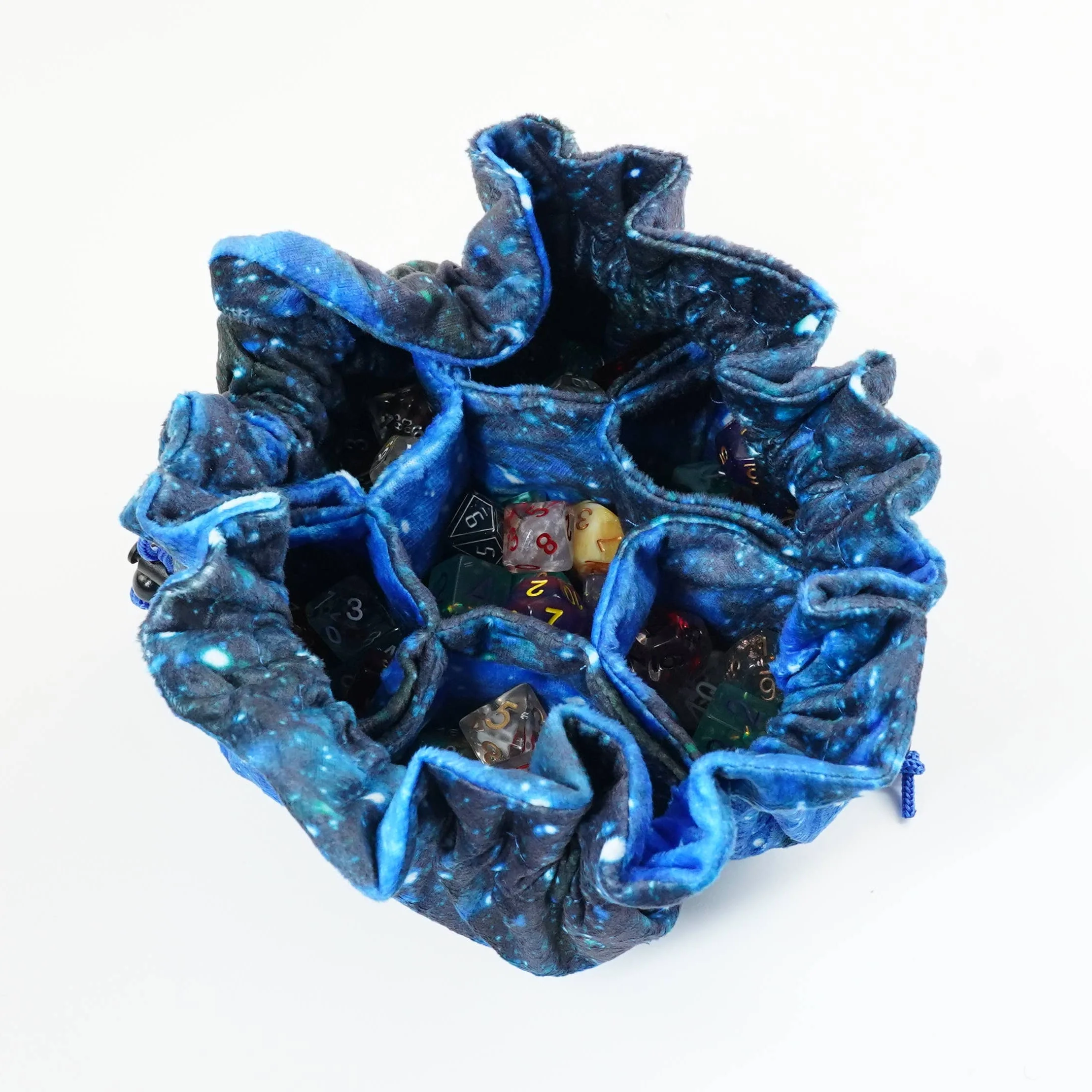 Celestial Multi-Pocket Velvet Dice Bag - Image 4